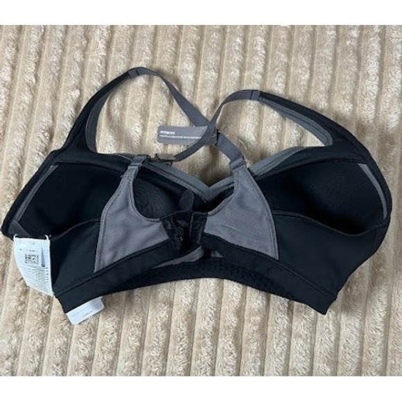 Adidas En Boost High Impact Sports Bra Maximum Support Black Gray 38C NWT - Picture 2 of 6